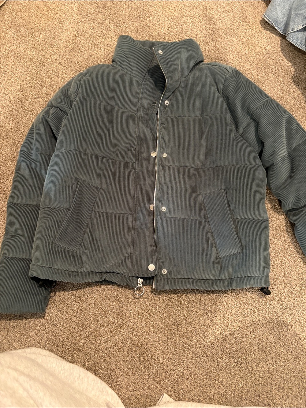 Hollister Light Blue Puffer Jacket